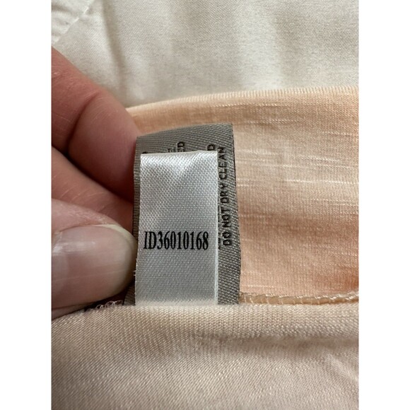 Easywear By Chicos Basic Tank Top Womens 3 Peach Slinky Knit Stretch Scoop Neck - Picture 8 of 9